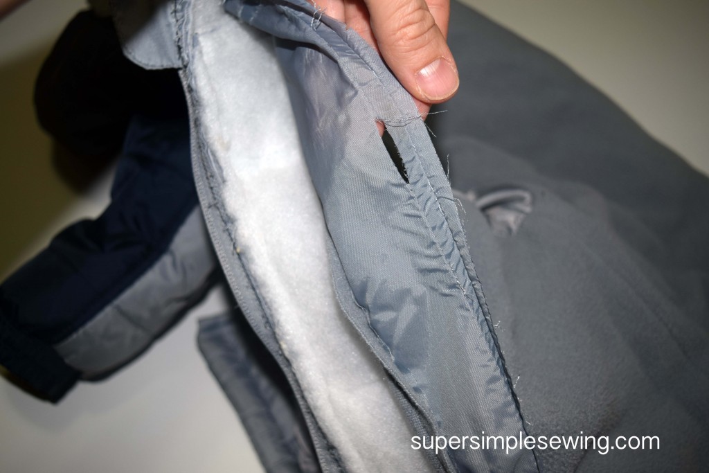 replace zipper be careful
