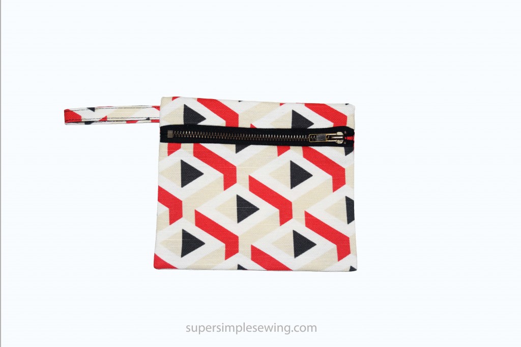 Zipper Pouch Step by Step Tutorial and Sewing Pattern